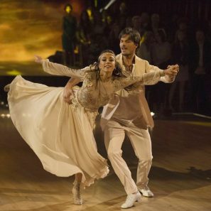 Watch Jana Kramer Earn Her Best Score Yet With a Smooth Foxtrot on “Dancing With the Stars”